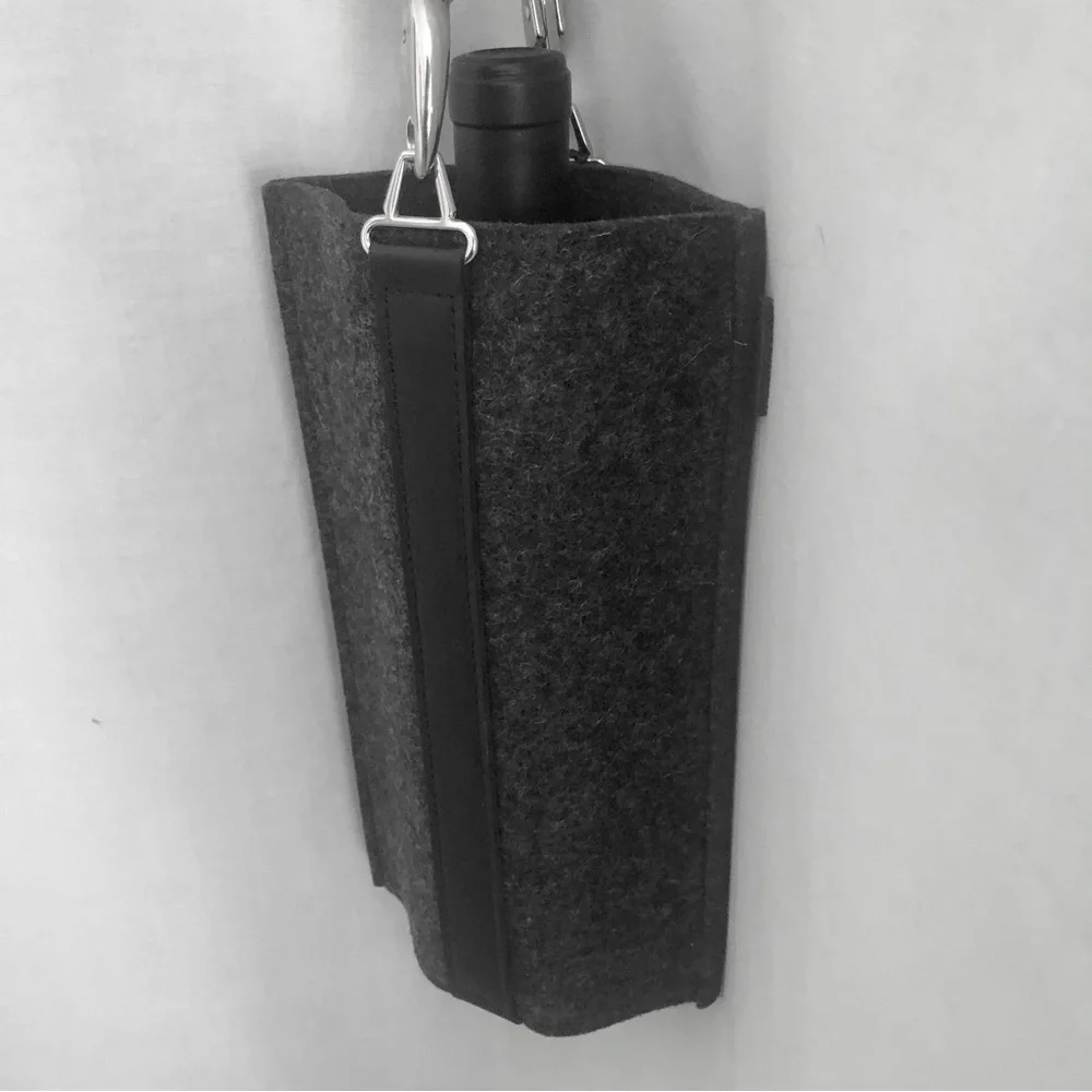 Graf Lantz Wine Bottle Bag Carrier Merino Wool USA Made